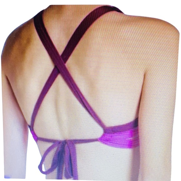 BCA by Rebecca Virtue Tie Back Swim Top NWT Sz-Small - Picture 5 of 6